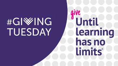 #GivingTuesday | Give... Until learning has no limits®
